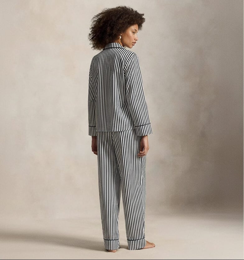 Polo Bear Cotton Sateen Pajama Set
