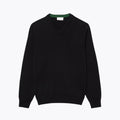 Monochrome Cotton V-Neck Sweater