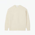Relaxed Fit Patchwork Effect Wool Sweater